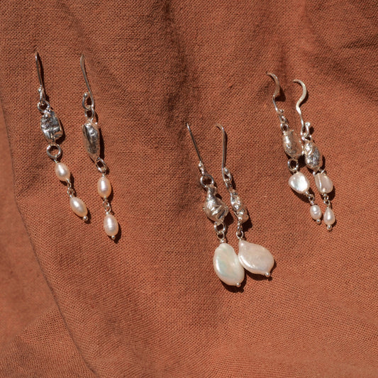 ORGANIC SILVER AND PEARL DROPS
