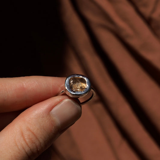 NATURAL CITRINE RING
